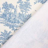 Loneta Estampada Algodón Toile De Jouy Azul - Ribes y Casals