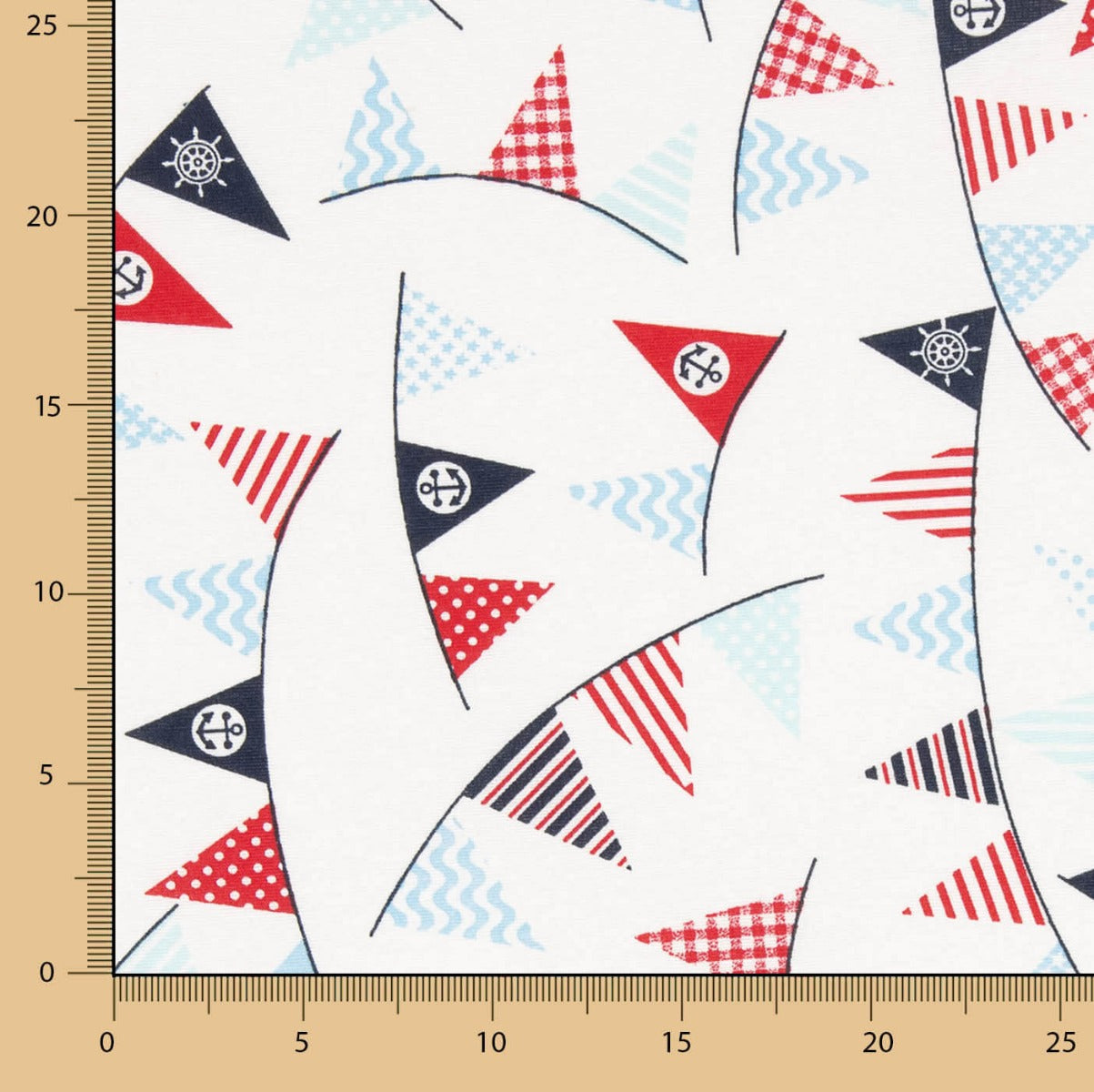 Loneta Estampada Banderín Fiesta - Ribes y Casals