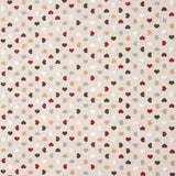Loneta Estampada Corazones Rústico - Ribes y Casals