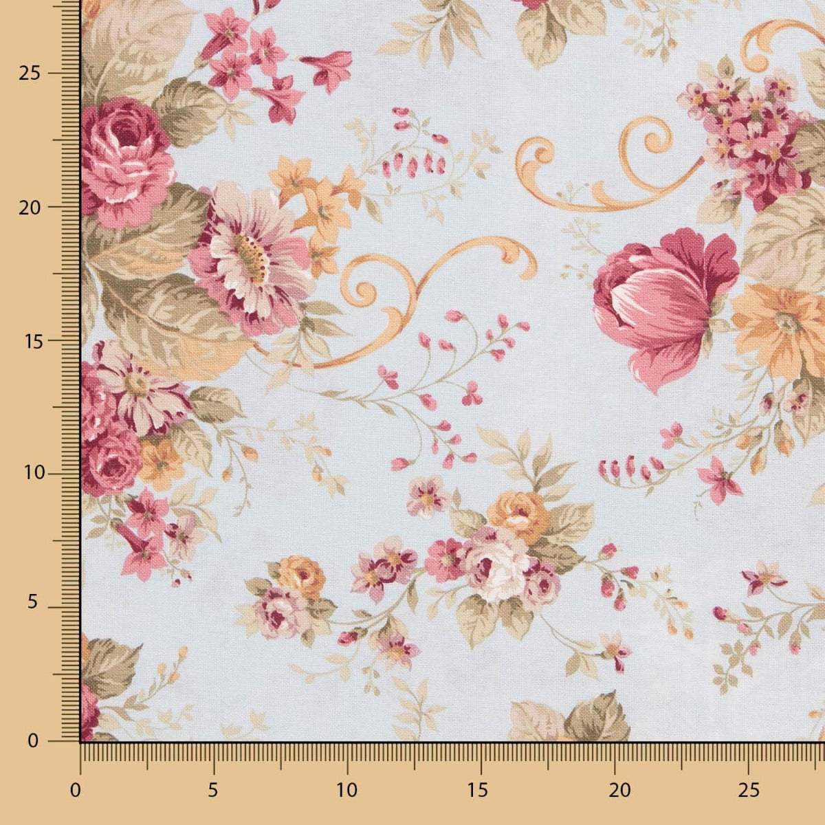 Loneta Estampada Cretona Cielo - Ribes y Casals