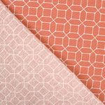 Loneta Estampada Geométrica Coral - Ribes y Casals