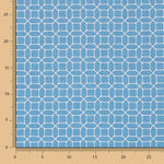 Loneta Estampada Geométrica Denim - Ribes y Casals