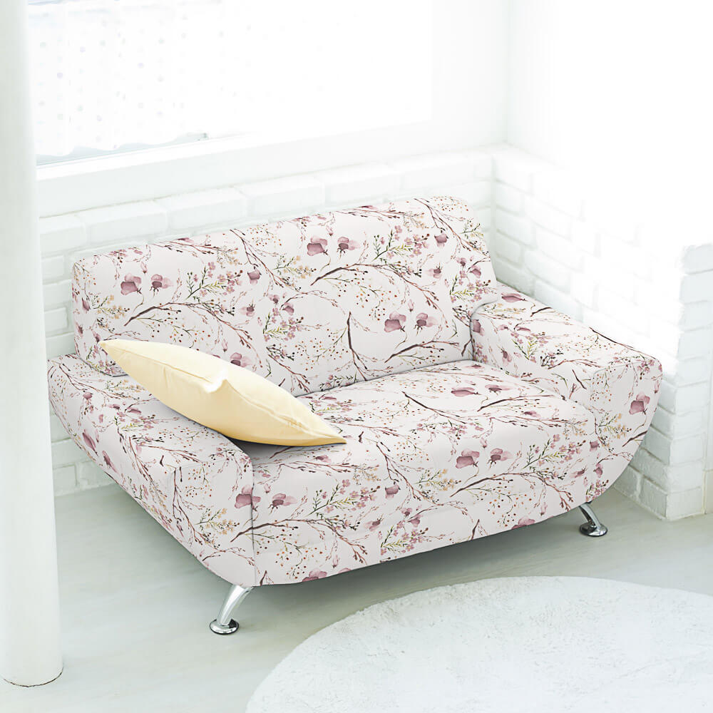 Loneta Estampada Hanami Acuarela Rosado - Ribes y Casals