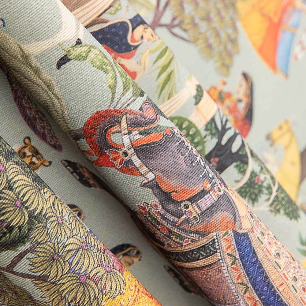 Loneta Estampada Hindú Bel - Ribes y Casals