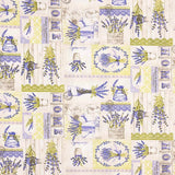 Loneta Estampada Lavanda Hierba - Ribes y Casals