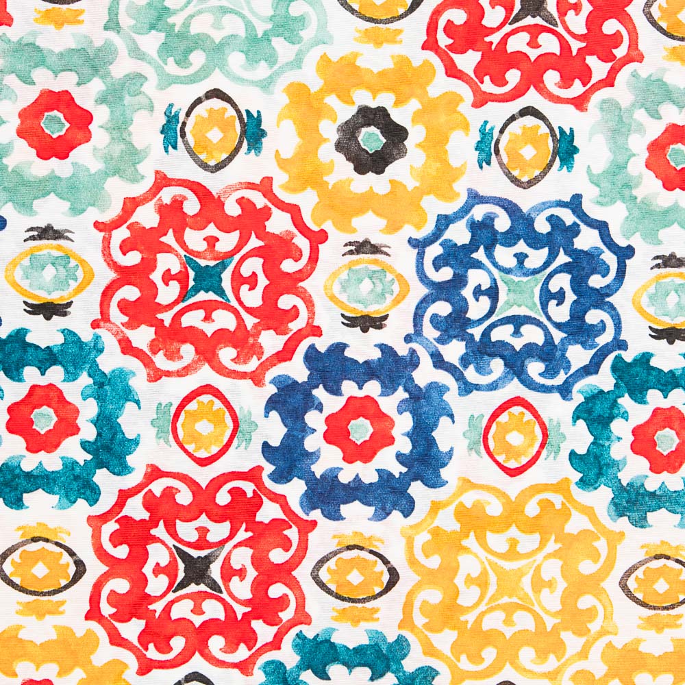 Loneta Estampada Maori Amarillo - Ribes y Casals