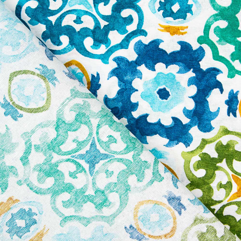 Loneta Estampada Maori Verdes - Ribes y Casals