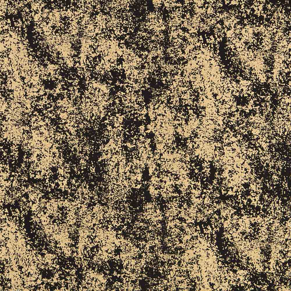 Loneta Estampada Negra Dorado - Ribes y Casals