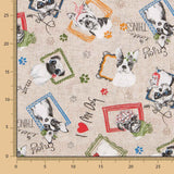 Loneta Estampada Puppies Love - Ribes y Casals