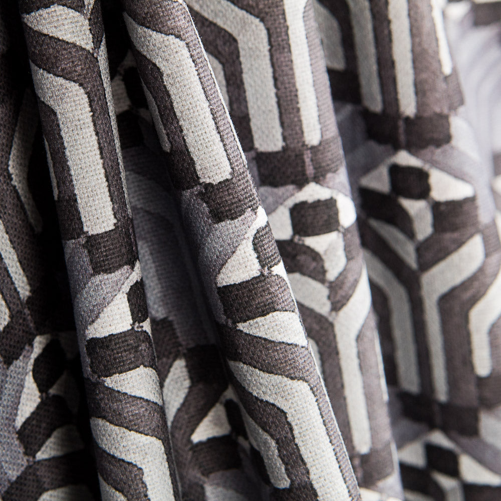 Loneta Geométrico 3D Gris - Ribes y Casals