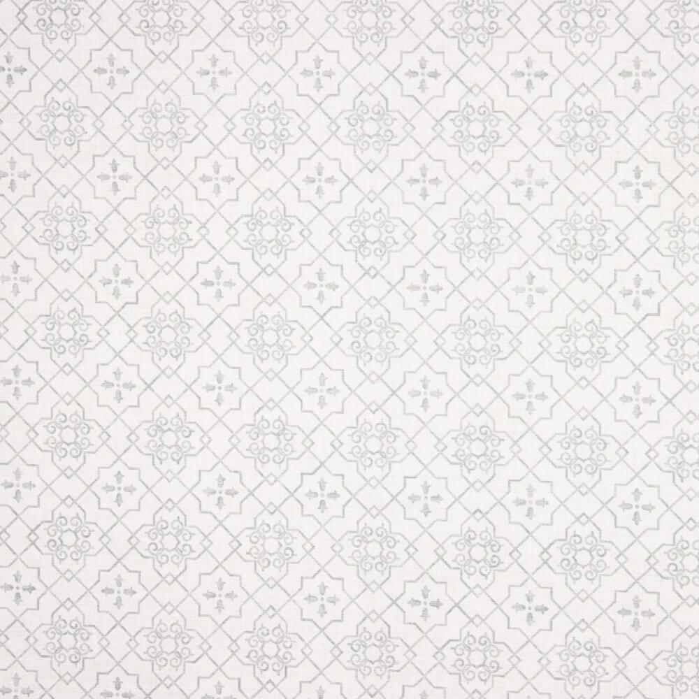 Loneta Antimanchas Geo Gris Claro - Ribes y Casals