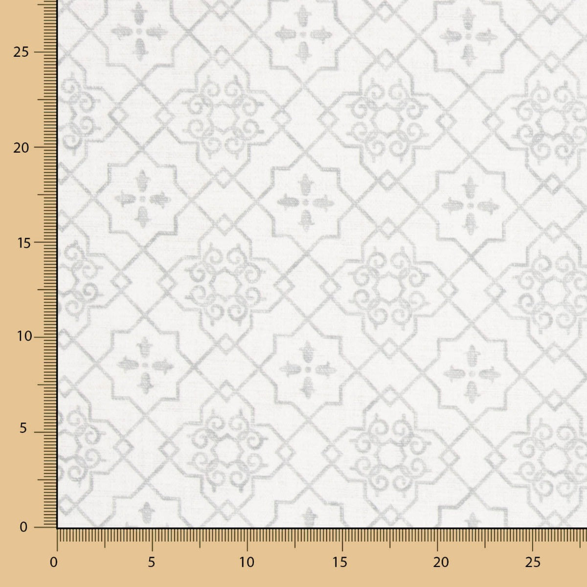 Loneta Antimanchas Geo Gris Claro - Ribes y Casals