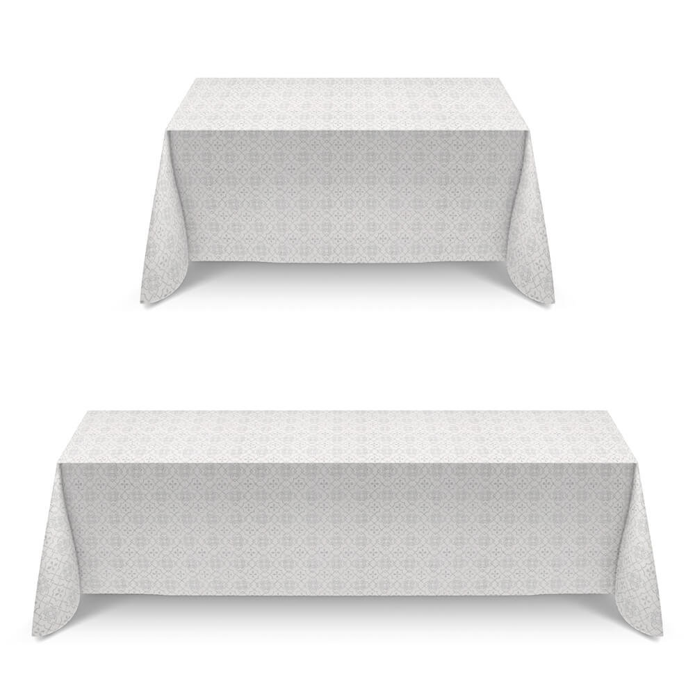 Loneta Antimanchas Geo Gris Claro - Ribes y Casals