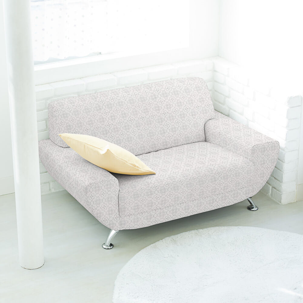 Loneta Antimanchas Geo Gris Claro - Ribes y Casals