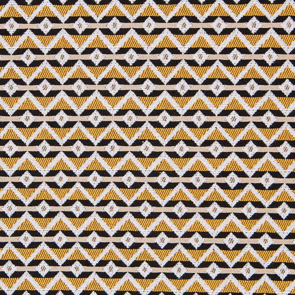Tapicería Jacquard Étnico Ocre - Ribes y Casals