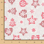 Loneta Navidad Gris Bolas Navidad - Ribes y Casals