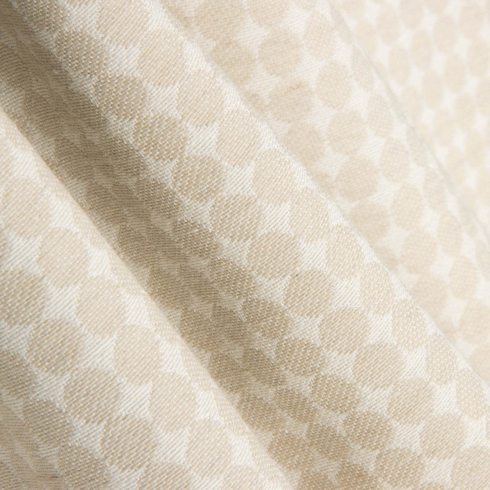 Loneta Jacquard Dots Beige - Ribes y Casals