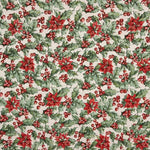 Loneta Navidad Acebo Crudo - Ribes y Casals