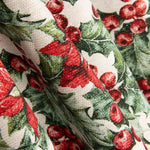 Loneta Navidad Acebo Crudo - Ribes y Casals