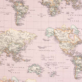 Loneta Mapamundi Rosa - Ribes y Casals