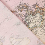 Loneta Mapamundi Rosa - Ribes y Casals