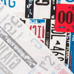 Retal Loneta Matrículas USA 140x280 cm - Ribes y Casals