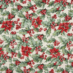 Loneta Navidad Lurex Poinsettia - Ribes y Casals
