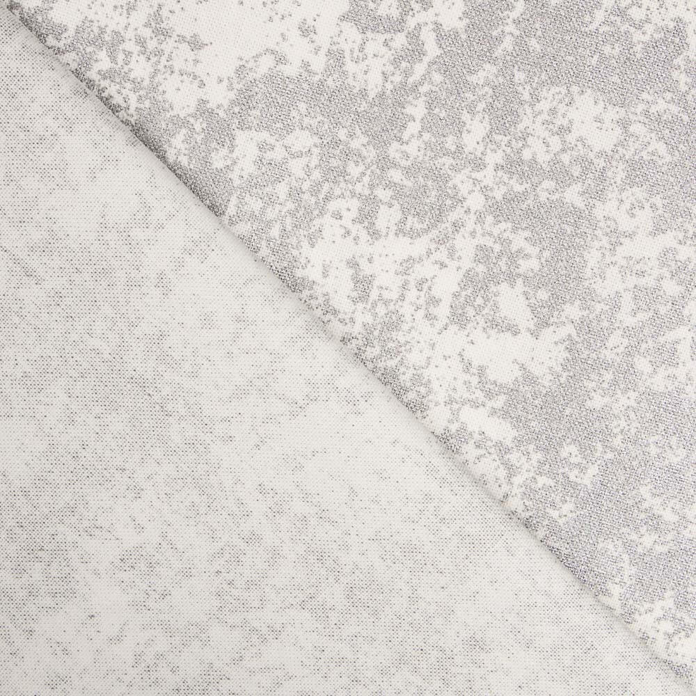 Loneta Navidad Marmoleado Plata Blanco - Ribes y Casals
