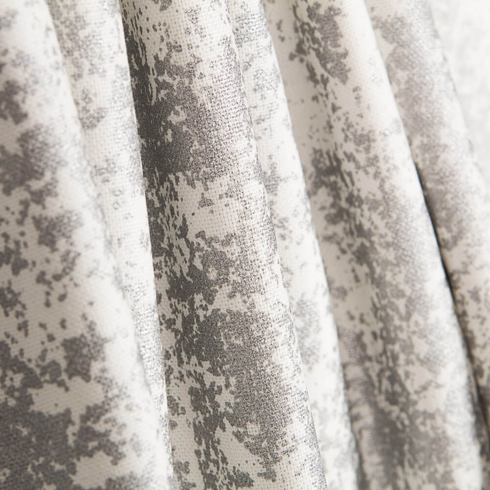 Loneta Navidad Marmoleado Plata Blanco - Ribes y Casals