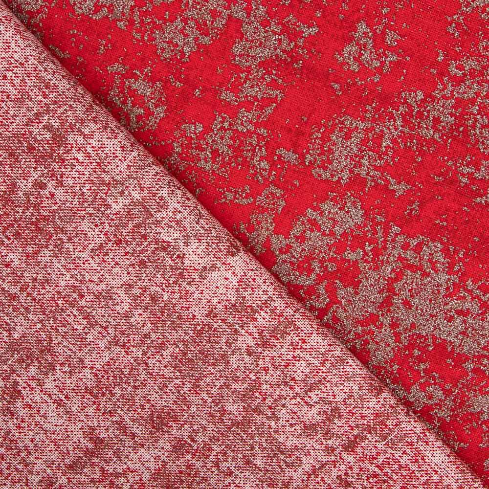 Loneta Navidad Marmoleado Rojo - Ribes y Casals