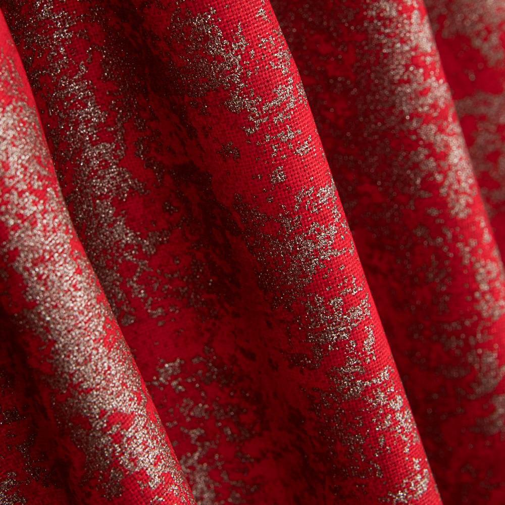 Loneta Navidad Marmoleado Rojo - Ribes y Casals