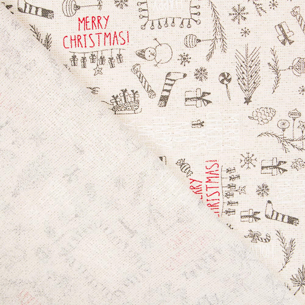 Loneta Navidad Merry Christmas Lurex - Ribes y Casals