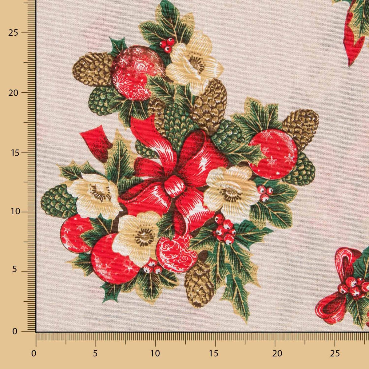 Loneta Navidad Rústica Piñas - Ribes y Casals