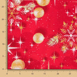 Loneta Navidad Roja Estrellas - Ribes y Casals