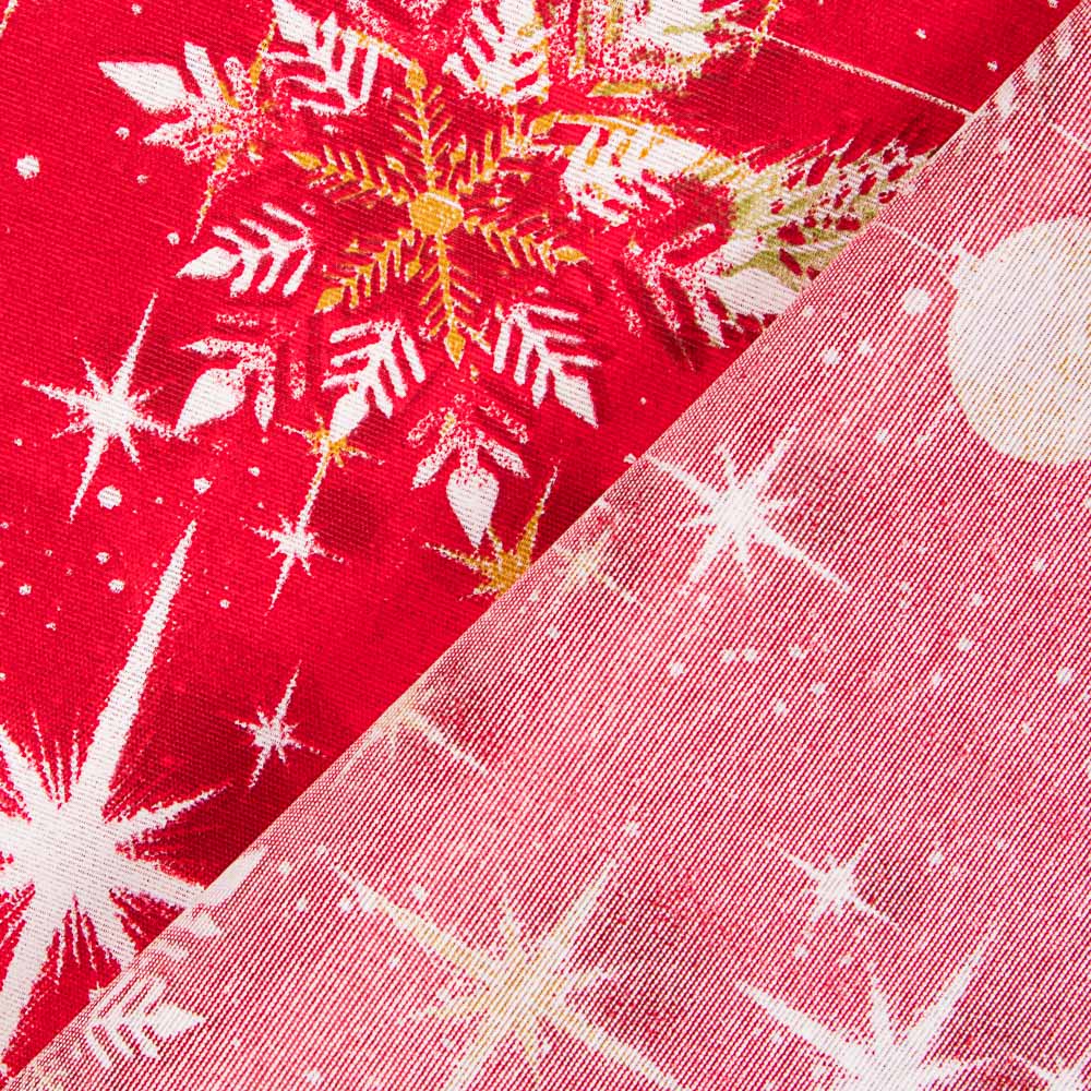 Loneta Navidad Roja Estrellas - Ribes y Casals
