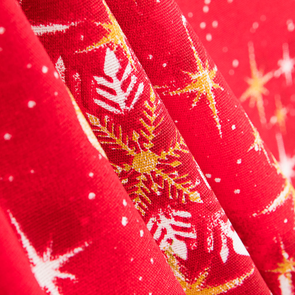 Loneta Navidad Roja Estrellas - Ribes y Casals