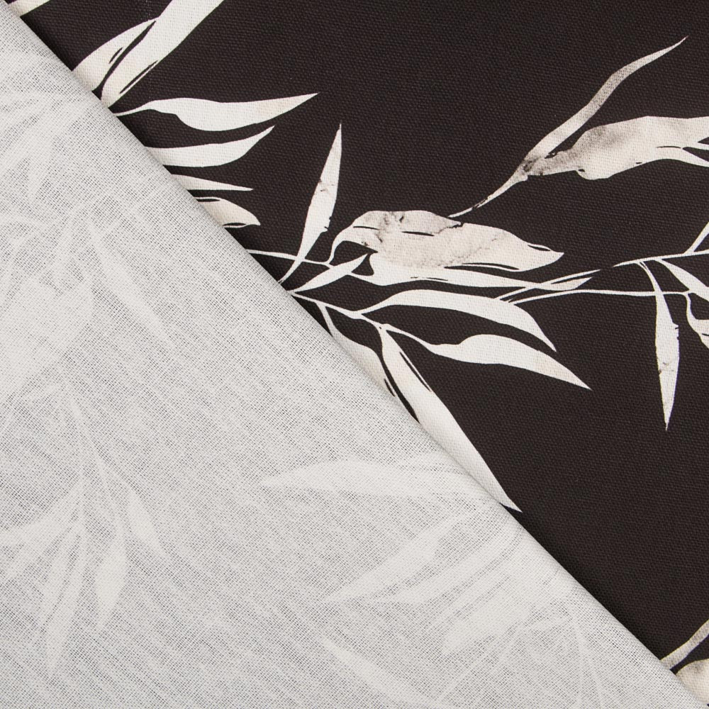 Loneta Plantas Fondo Negro - Ribes y Casals