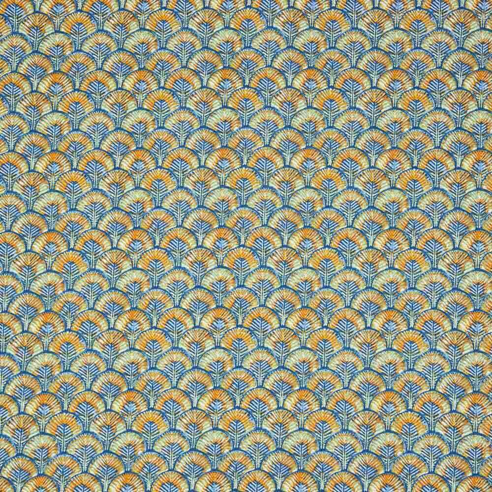 Loneta Algodón Plumas Índigo - Ribes y Casals