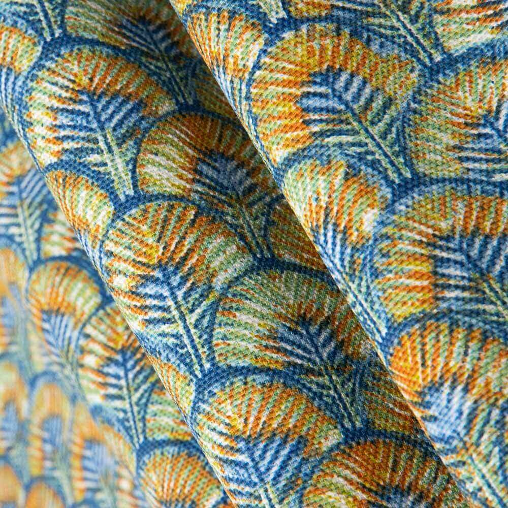 Loneta Algodón Plumas Índigo - Ribes y Casals