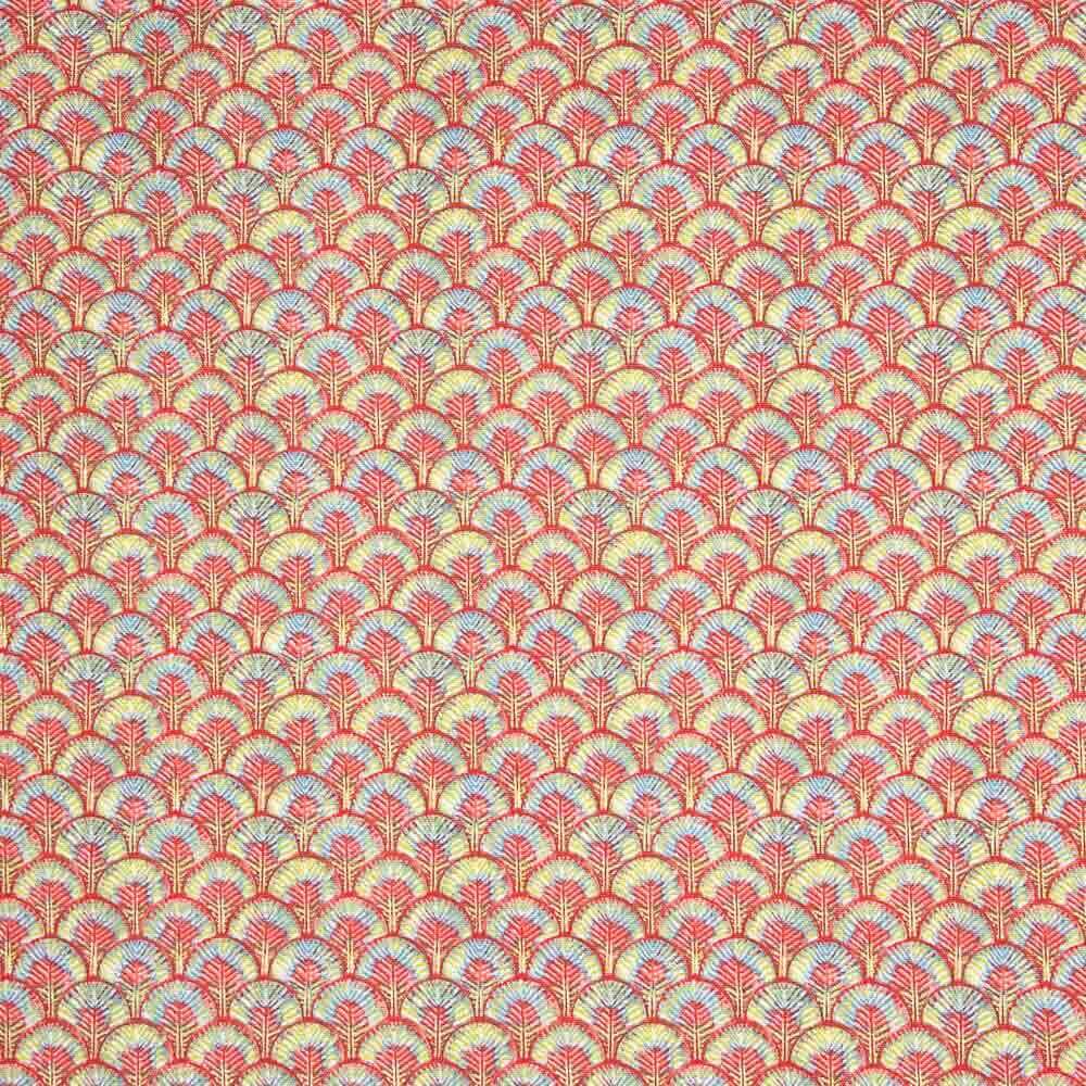 Loneta Algodón Plumas Fresa - Ribes y Casals