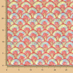 Loneta Algodón Plumas Fresa - Ribes y Casals