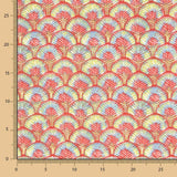 Loneta Algodón Plumas Fresa - Ribes y Casals