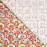 Loneta Algodón Plumas Fresa - Ribes y Casals