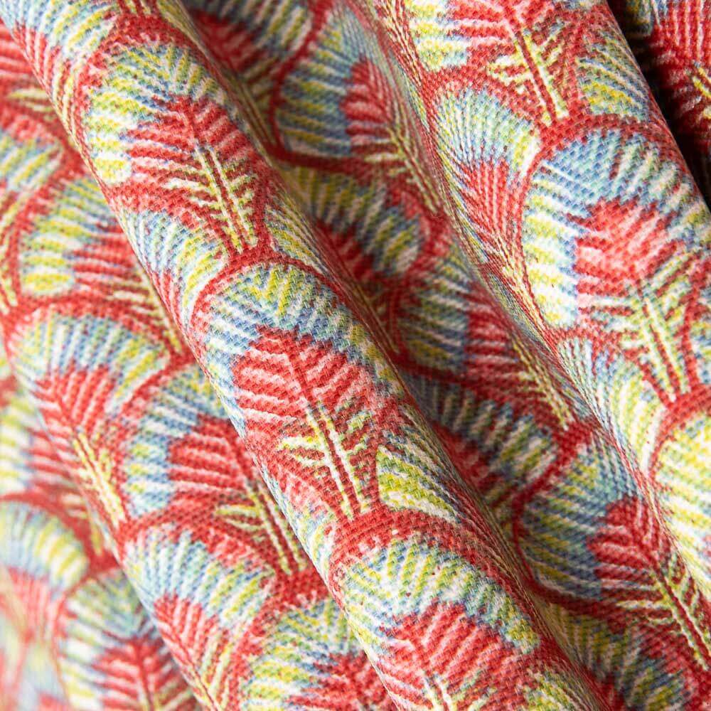 Loneta Algodón Plumas Fresa - Ribes y Casals