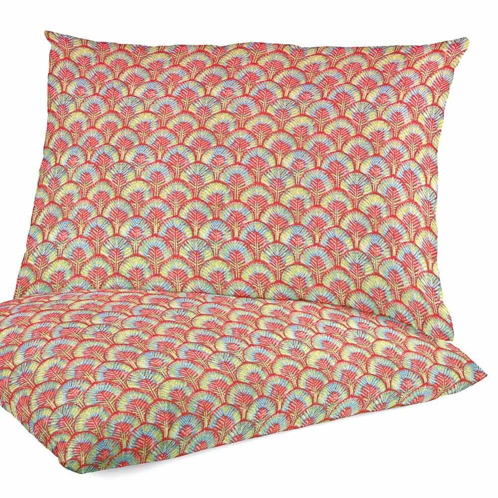 Loneta Algodón Plumas Fresa - Ribes y Casals