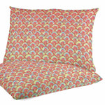 Loneta Algodón Plumas Fresa - Ribes y Casals