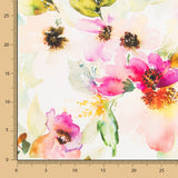 Loneta Panama Explosión Flor Fucsia - Ribes y Casals