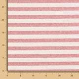 Loneta Rústica Rayas Fina Roja - Ribes y Casals