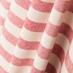 Loneta Rústica Rayas Fina Roja - Ribes y Casals