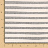 Loneta Raya Rústica Medio Negro - Ribes y Casals